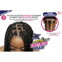 Afri-Naptural: 3X I-Define Easy Knotless Braid 52" (BRD308) 19 Afri-Naptural: 3X I-Define Easy Knotless Braid 52" (BRD308) -Wig Care Shop afri naptural braiding hair afri naptural 3x i define easy knotless braid 52 brd308 14521059835990