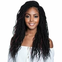 Afri-Naptural: 3X Pre-Stretched Wavy Senegal Twist 18” (SB305)- FINAL SALE -Wig Care Shop afri naptural crochet hair 1 jet black afri naptural 3x pre stretched wavy senegal twist 18 11213074006102