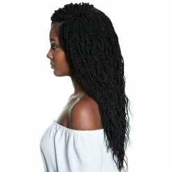 Afri-Naptural: 3X Pre-Stretched Wavy Senegal Twist 18” (SB305)- FINAL SALE -Wig Care Shop afri naptural crochet hair 1 jet black afri naptural 3x pre stretched wavy senegal twist 18 11213074301014
