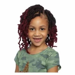 Afri-Naptural: 3X Kids Rock Afro Spring Twist 10" (KR301) -Wig Care Shop afri naptural crochet hair afri naptural 3x kids afro spring twist 10 29319404388438