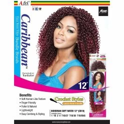 Afri-Naptural: Caribbean Bohemian Soft Water 12" Crochet Braid (CB19) - FINAL SALE 5 Afri-Naptural: Caribbean Bohemian Soft Water 12" Crochet Braid (CB19) - FINAL SALE -Wig Care Shop afri naptural crochet hair afri naptural caribbean bohemian soft water 12 crochet braid cb19 10952173846614