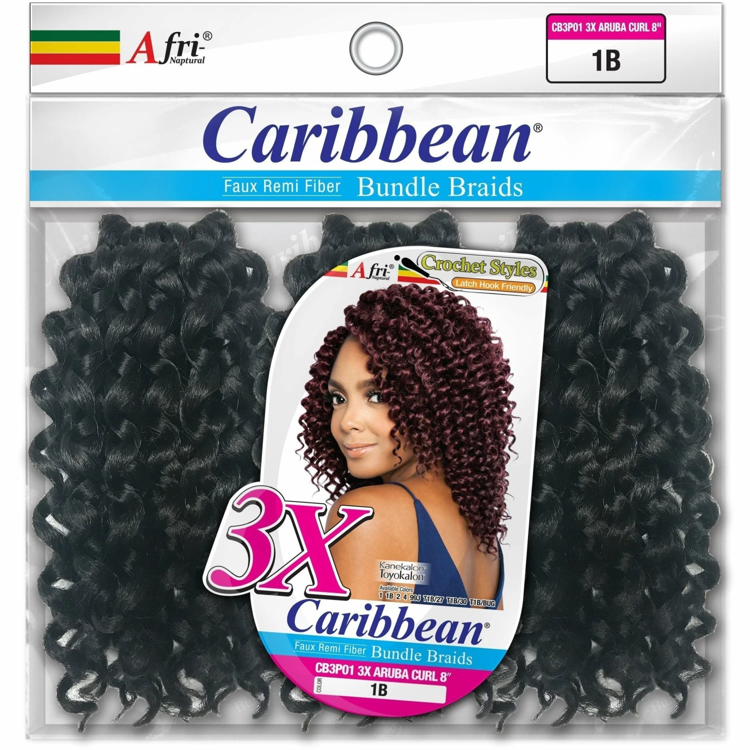 Afri-Naptural: Caribbean Bundle 3X Aruba Curl 8" (CB3P01) - FINAL SALE 7 Afri-Naptural: Caribbean Bundle 3X Aruba Curl 8" (CB3P01) - FINAL SALE - Image 5