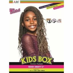 Afri-Naptural Kids Box Smarty 12" (KBOX01) -Wig Care Shop afri naptural crochet hair afri naptural kids box smarty 12 kbox01 10945964802134