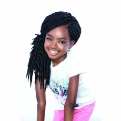 Afri-Naptural: Kids Rock™ Silk Dreads 12" (KR02) -Wig Care Shop afri naptural crochet hair afri naptural kids rock silk dreads 12 kr02 10952100610134
