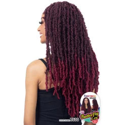 Freetress: Butterfly Loc 18'' Crochet Braid -Wig Care Shop afri naptural crochet hair freetress butterfly loc 18 crochet braid 28569416007766