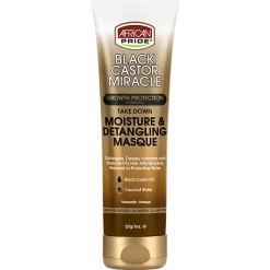 African Pride: Black Castor Miracle Moisture & Detangling Masque 8oz
