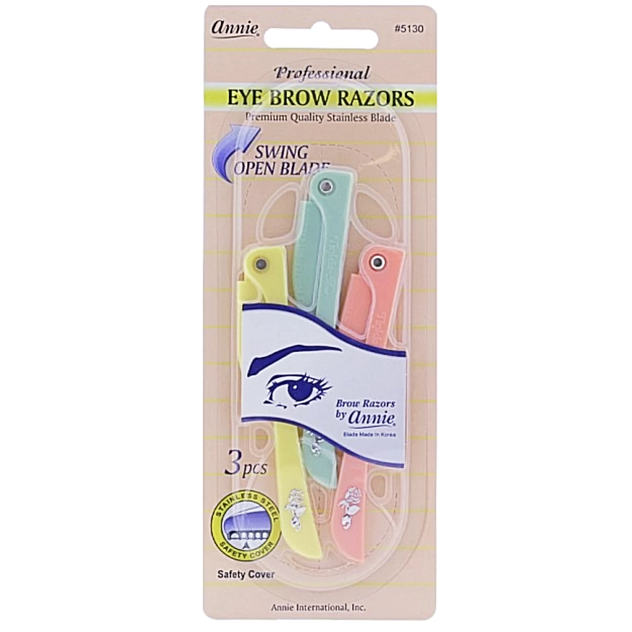 Annie: Eye Brow Razor Swing Open #5130 3 Annie: Eye Brow Razor Swing Open #5130