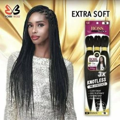 Bobbi Boss: 3X Boss Braid Pre-Feathered 54" -Wig Care Shop bobbi boss braiding hair bobbi boss 3x boss braid pre feathered 54 30063702966358