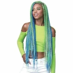 Bobbi Boss: 3X Jumbo Braid Feather Tip Pre-Stretched 54" -Wig Care Shop bobbi boss braiding hair bobbi boss 3x jumbo braid feather tip pre stretched 54 15020996690006