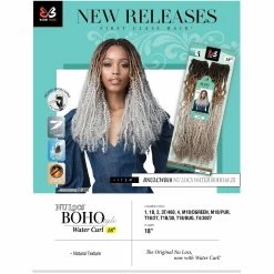Bobbi Boss: 2X Nu Locs Water Curl Boho 18" -Wig Care Shop bobbi boss crochet hair bobbi boss 2x nu locs water curl boho 18 14650979254358
