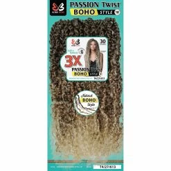 Bobbi Boss: 3X Passion Twist Boho Style 18" -Wig Care Shop bobbi boss crochet hair bobbi boss 3x passion twist boho style 18 15020812370006