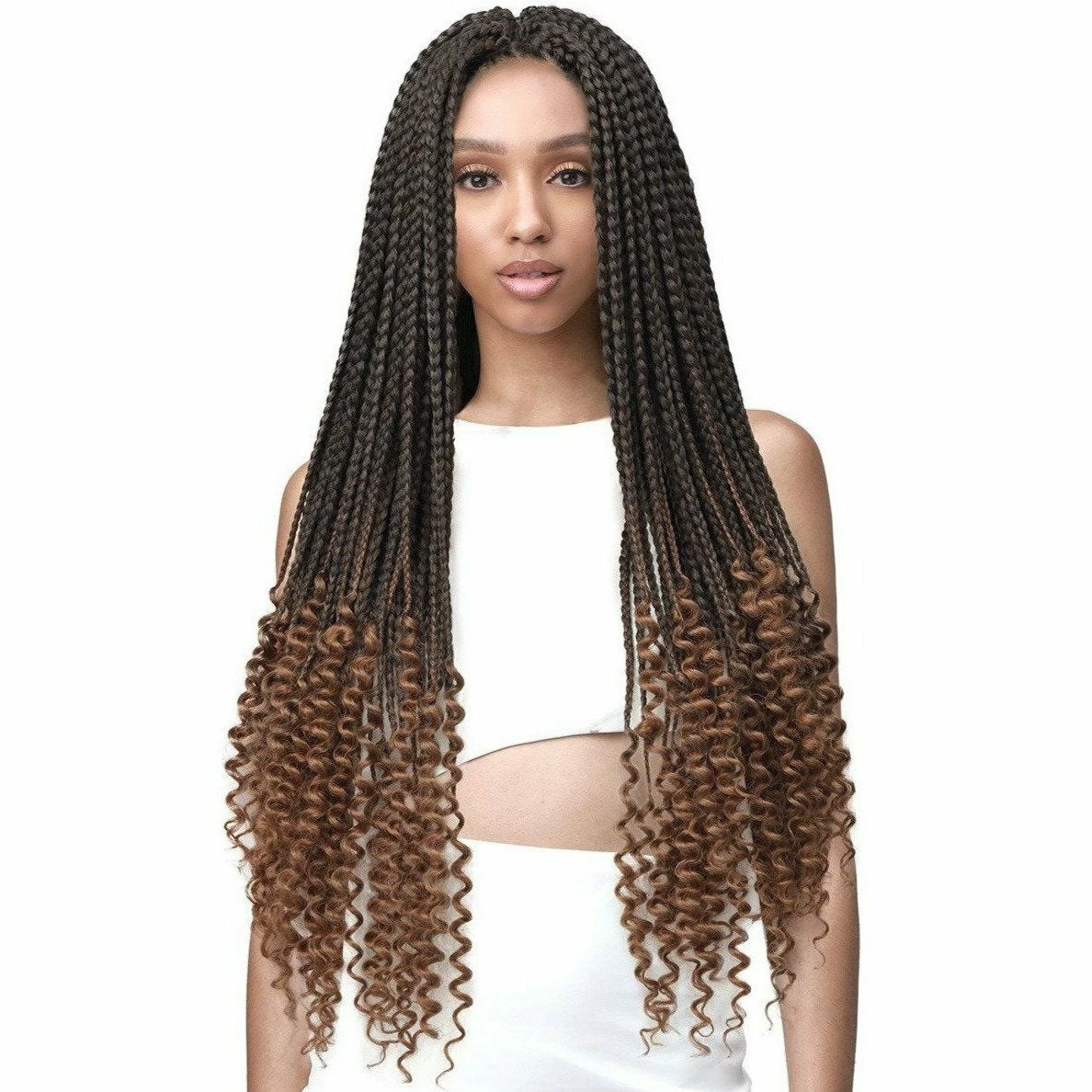 Bobbi Boss: Bomba Box Braid Curly Tips 28" - FINAL SALE 3 Bobbi Boss: Bomba Box Braid Curly Tips 28" - FINAL SALE