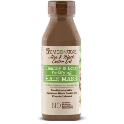 Creme Of Nature: Aloe & Black Castor Oil Healthy & Long Fortifying Hair Mask 12oz