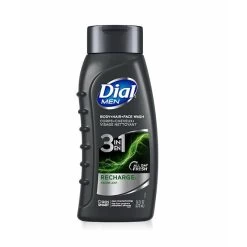 Dial: Men Body+Hair+Face Wash Recharge 16oz