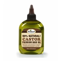 Difeel: Hemp 99% Natural Castor Hair Oil Pro-Growth 7.78oz