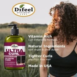 Difeel: Ultra Curl With Argan & Shea Butter-Curl Boosting Conditioner 12oz -Wig Care Shop difeel hair care difeel ultra curl with argan shea butter curl boosting conditioner 12oz 30696235106390
