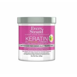 Every Strand: Keratin With Aloe Vera + Vitamin E Hair Masque For Chemically Treated Hair 15oz