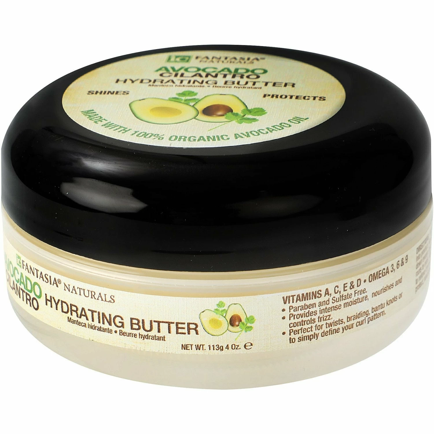 Fantasia: Avocado Cilantro Hydrating Butter 4oz 3 Fantasia: Avocado Cilantro Hydrating Butter 4oz