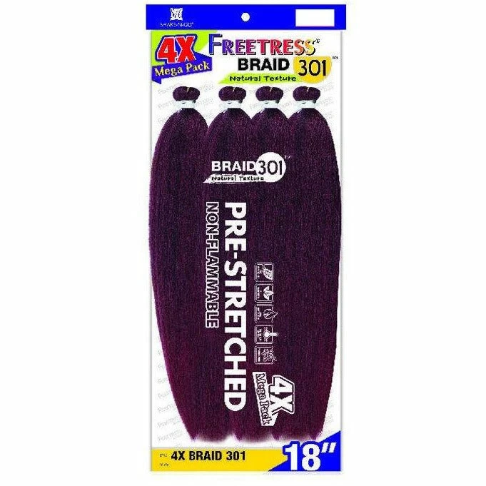 FreeTress: 4X Braid 301 18" Pre-Streched Braiding Hair 3 FreeTress: 4X Braid 301 18" Pre-Streched Braiding Hair
