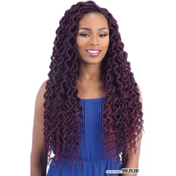 FreeTress: 2X Plumpy Curly Faux Loc 20" Crochet Braids 7 FreeTress: 2X Plumpy Curly Faux Loc 20" Crochet Braids -Wig Care Shop freetress crochet hair freetress 2x plumpy curly faux loc 20 crochet braids 28782251343958
