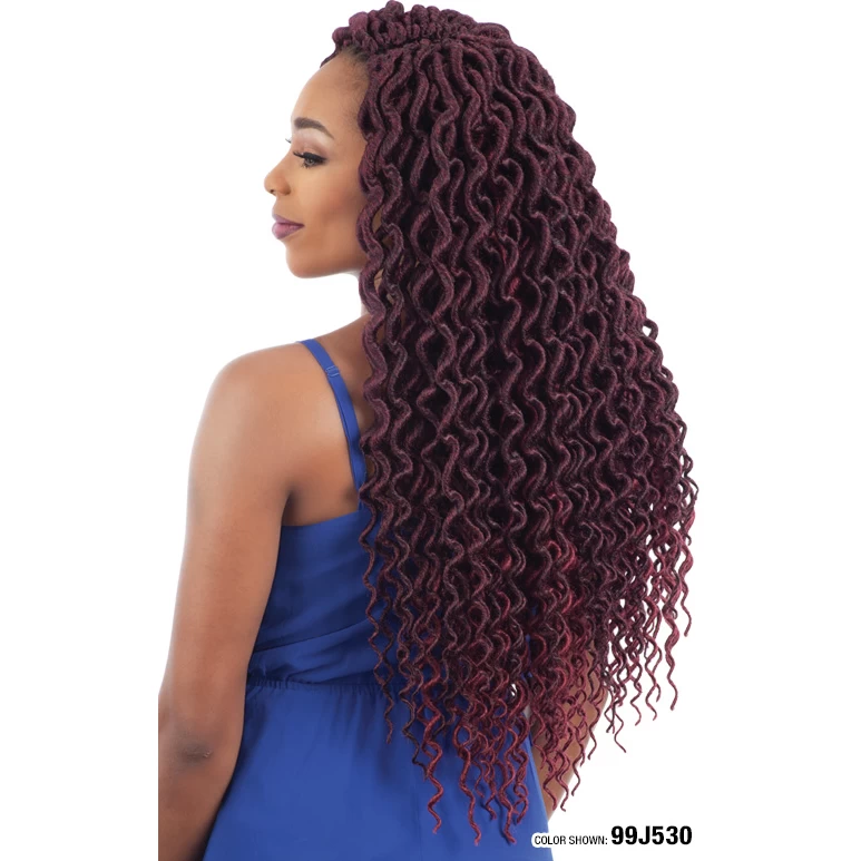 FreeTress: 2X Plumpy Curly Faux Loc 20" Crochet Braids 5 FreeTress: 2X Plumpy Curly Faux Loc 20" Crochet Braids - Image 3