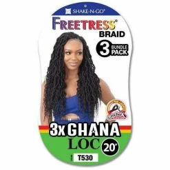 FreeTress: 3X Ghana Loc 20" Crochet Braids 11 FreeTress: 3X Ghana Loc 20" Crochet Braids -Wig Care Shop freetress crochet hair freetress 3x ghana loc 20 crochet braids 28272396009558