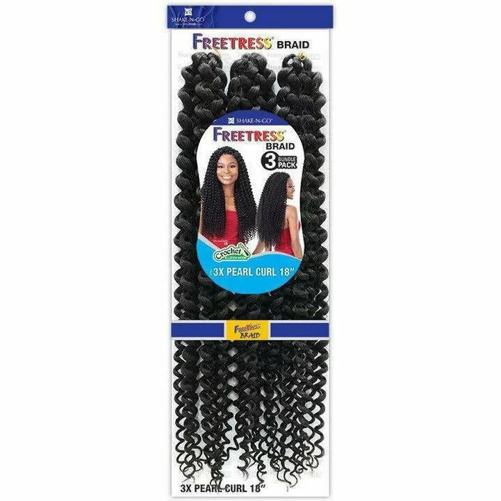 FreeTress: 3X Pearl Curl 18" Crochet Braids 4 FreeTress: 3X Pearl Curl 18" Crochet Braids - Image 3