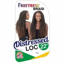 FreeTress: Distressed Loc 22" Crochet Braids -Wig Care Shop freetress crochet hair freetress distressed loc 22 28501882470486