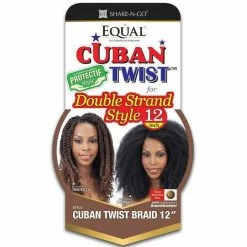 FreeTress: Equal Cuban Twist Braid 24" Synthetic Hair Double Strand Style 6 FreeTress: Equal Cuban Twist Braid 24" Synthetic Hair Double Strand Style -Wig Care Shop freetress crochet hair freetress equal cuban twist braid 24 synthetic hair double strand style 28743994277974