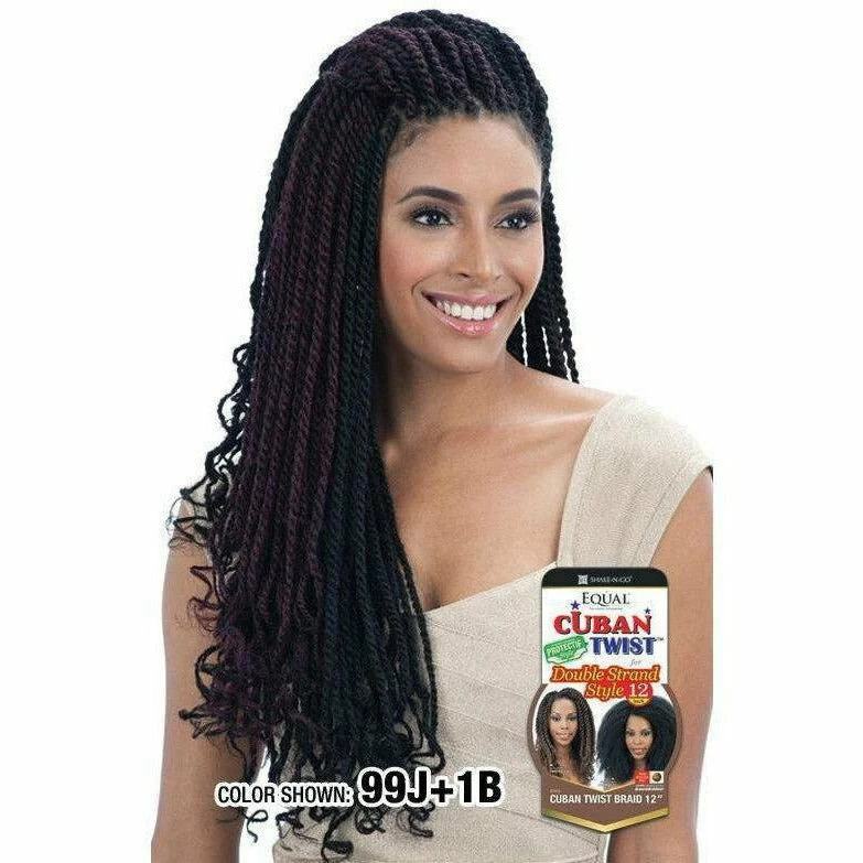 FreeTress: Equal Cuban Twist Braid 24" Synthetic Hair Double Strand Style 5 FreeTress: Equal Cuban Twist Braid 24" Synthetic Hair Double Strand Style - Image 3