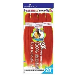 FreeTress: Kid 3X Pre-stretched Braids 14" -Wig Care Shop freetress crochet hair freetress kid 3x pre stretched braids 14 31675193000022