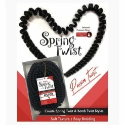 Harlem 125: Synthetic Hair Braids Kima Spring Twist 8" -Wig Care Shop harlem 125 crochet hair harlem 125 synthetic hair braids kima spring twist 8 14968631001174