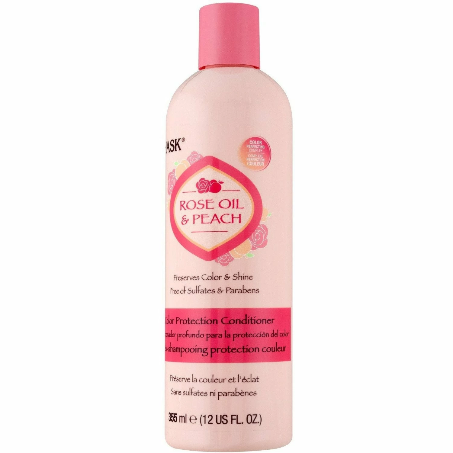Hask: Rose Oil & Peach Color Protection Conditioner 12oz 3 Hask: Rose Oil & Peach Color Protection Conditioner 12oz