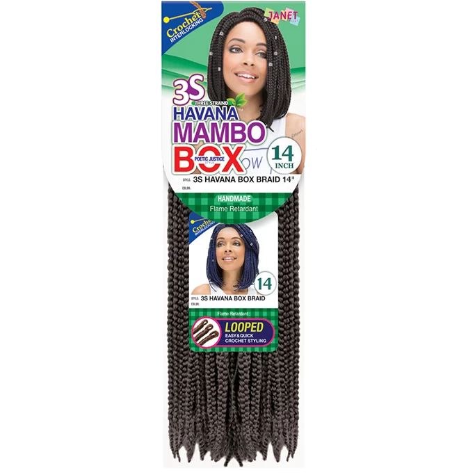 JANET COLLECTION 3S HAVANA BOX BRAID 14" - FINAL SALE 4 JANET COLLECTION 3S HAVANA BOX BRAID 14" - FINAL SALE - Image 2