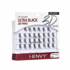 Kiss: I Envy Ultra Black 3D Trio Lash Extensions -Wig Care Shop kiss cosmetics kiss i envy ultra black 3d trio lash extensions 30279690125398