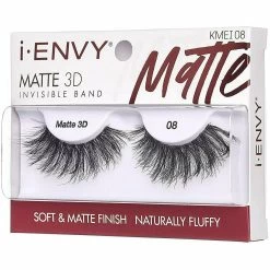 Kiss: Matte 3D Invisible Band Fluffy Eyelash -Wig Care Shop kiss cosmetics kiss matte 3d invisible band fluffy eyelash 15796953546838