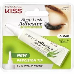Kiss: Strip Eyelash Adhesive With Aloe 5 Kiss: Strip Eyelash Adhesive With Aloe -Wig Care Shop kiss cosmetics kiss strip eyelash adhesive with aloe 15789676560470