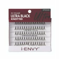 Kiss: I Envy Ultra Black Knotted Individual Lash Extensions 12 Kiss: I Envy Ultra Black Knotted Individual Lash Extensions -Wig Care Shop kiss cosmetics kpe03ub ultra black long kiss i envy ultra black knotted individual lash extensions 30279462748246