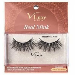 KISS: I-ENVY V-Luxe Real Mink Eyelashes -Wig Care Shop kiss professional eyelashes vlec04 millennial pink kiss i envy v luxe real mink eyelashes 14698497179734