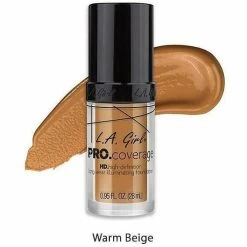 L.A. GIRL: Pro Coverage Illuminating Foundation -Wig Care Shop l a girl cosmetics warm beige l a girl pro coverage illuminating foundation 41964994576