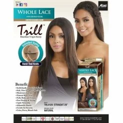 Trill: Whole Lace Front Wig 20" - Straight -Wig Care Shop mane concept lace wigs trill whole lace front wig 20 straight 15807299223638
