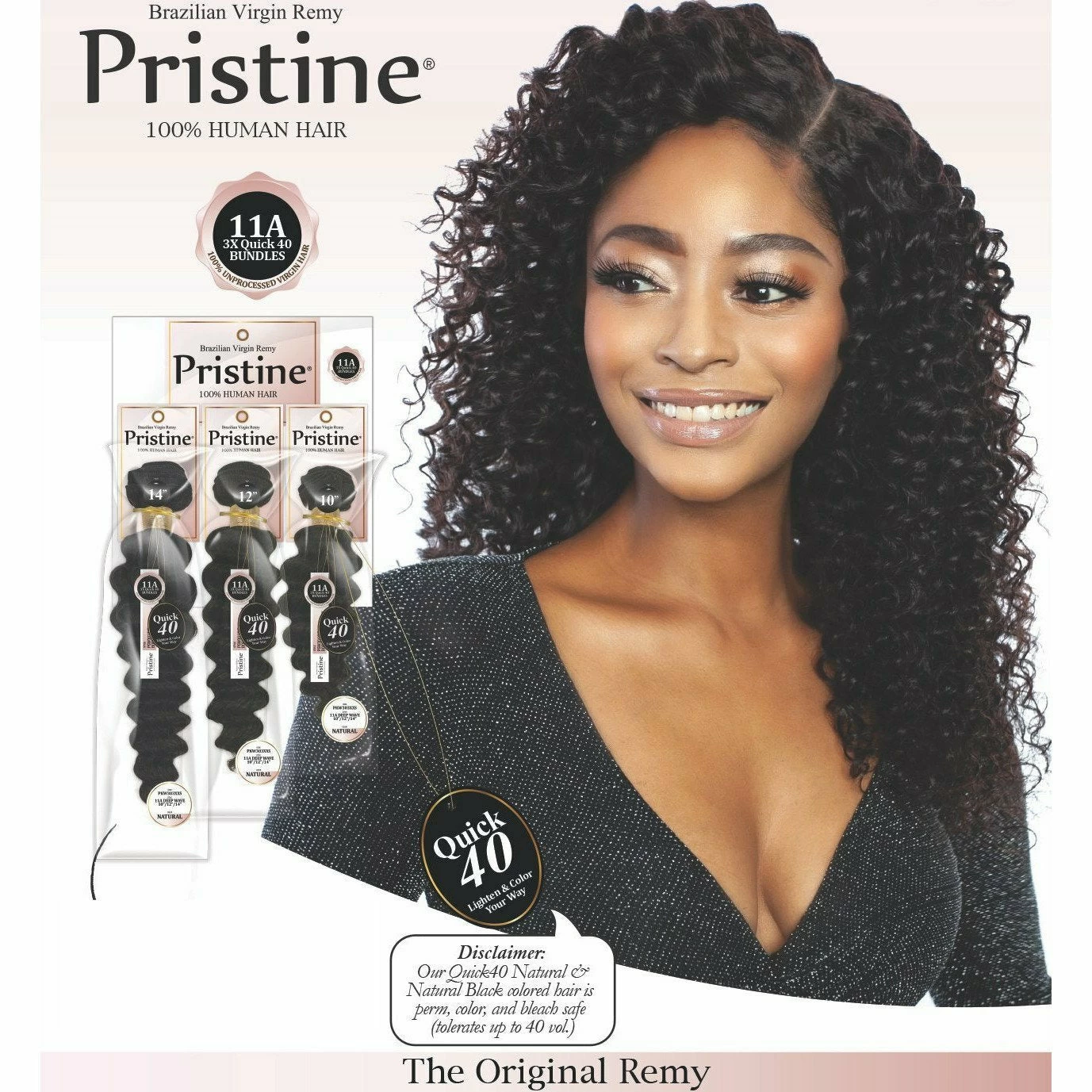 Pristine: 11A 100% Unprocessed Human Hair 3 Bundle Pack - Deep Wave 4 Pristine: 11A 100% Unprocessed Human Hair 3 Bundle Pack - Deep Wave - Image 2