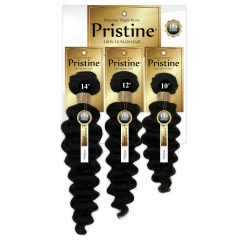 Pristine: 13A 100% Unprocessed Human Hair 3 Bundle Pack - Deep Wave -Wig Care Shop mane concept virgin human hair pristine 13a 100 unprocessed human hair 3 bundle pack deep wave 14514960040022