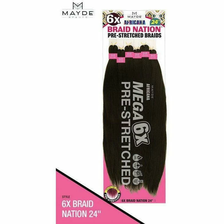 Mayde Beauty: Africana 6x Braid Nation 24" (Pre-Stretched) - FINAL SALE 4 Mayde Beauty: Africana 6x Braid Nation 24" (Pre-Stretched) - FINAL SALE - Image 2