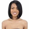 Mayde Beauty: 100% Human Hair Lace And Lace Front Wig - Angled Bob