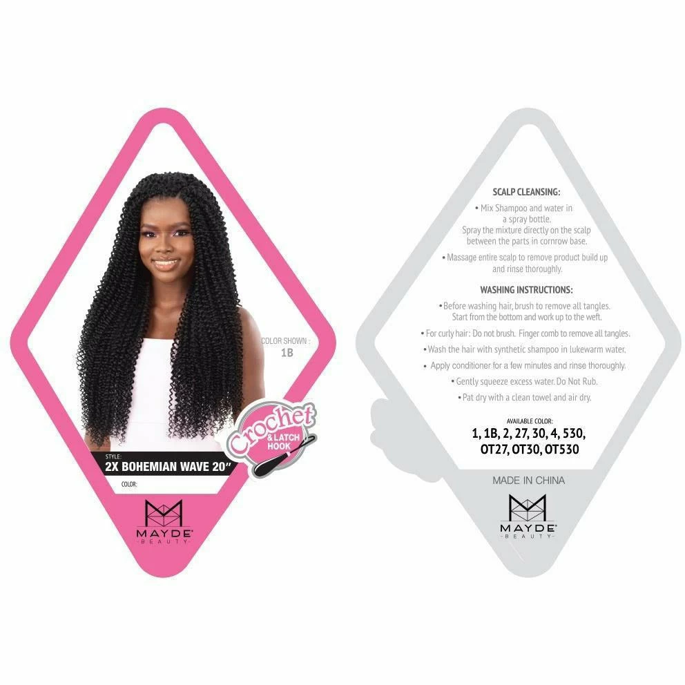 Mayde Beauty: 2X Bohemian Wave 20" FINAL SALE 7 Mayde Beauty: 2X Bohemian Wave 20" FINAL SALE - Image 5