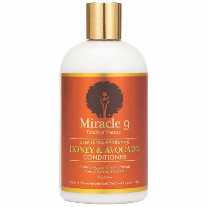 Miracle 9: Hydrating Honey & Avocado Conditioner 12oz 3 Miracle 9: Hydrating Honey & Avocado Conditioner 12oz
