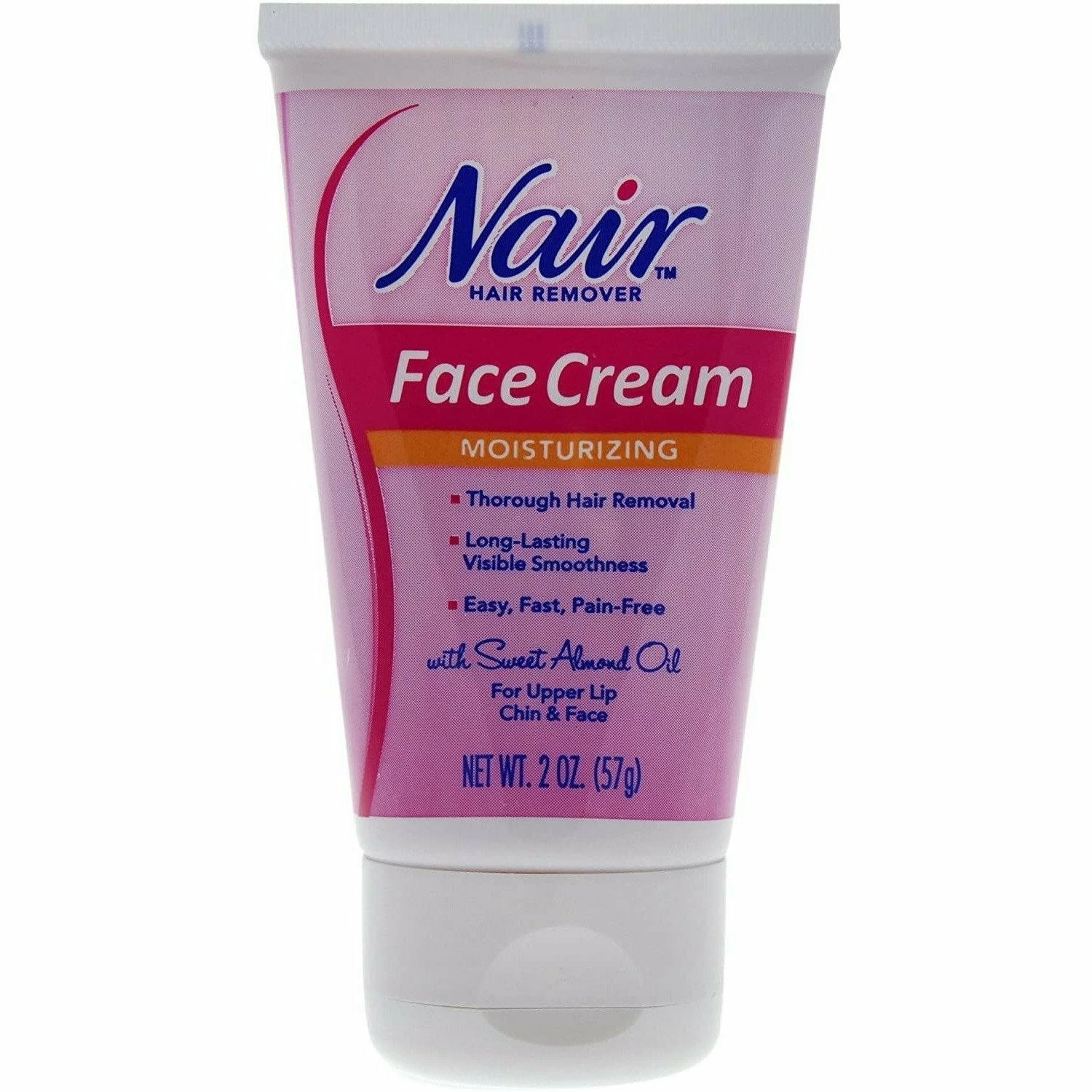 Nair: Hair Remover Moisturizing Face Cream 2oz. 4 Nair: Hair Remover Moisturizing Face Cream 2oz. - Image 2