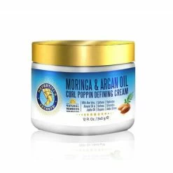 Nefertiti's : Moringa & Argan Oil Curl Poppin Defining 12oz