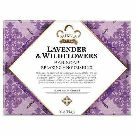 Nubian Heritage: Lavender & Wildflowers Soap 4 Nubian Heritage: Lavender & Wildflowers Soap - Image 2